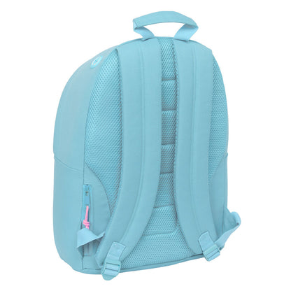 Mochila portátil celeste Benetton de 41 cm - 2