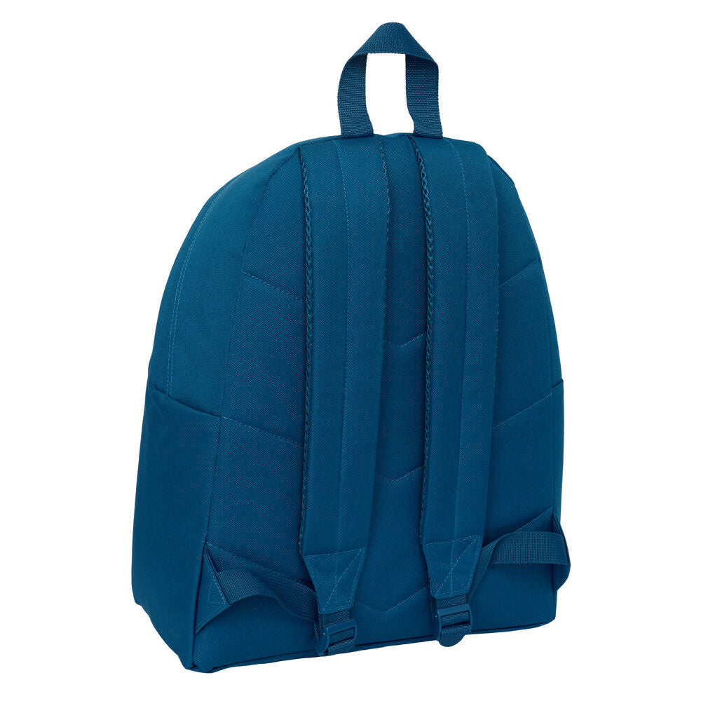 Mochila azul marino Benetton de 42 cm con bolsillo frontal - 2