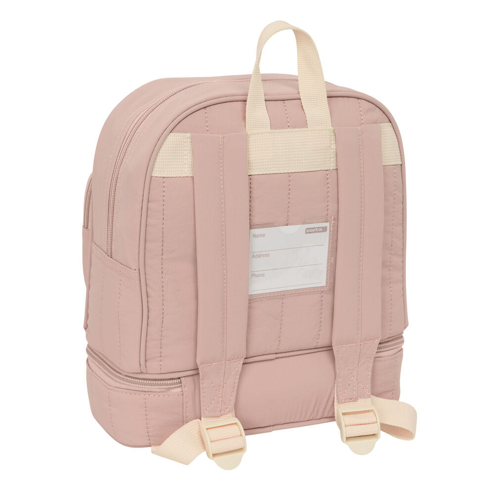 Mochila portameriendas rosa SAFTA con unicornio bordado - 2