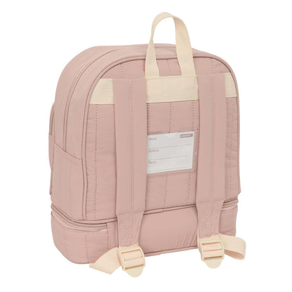 Mochila portameriendas rosa SAFTA con unicornio bordado - 2