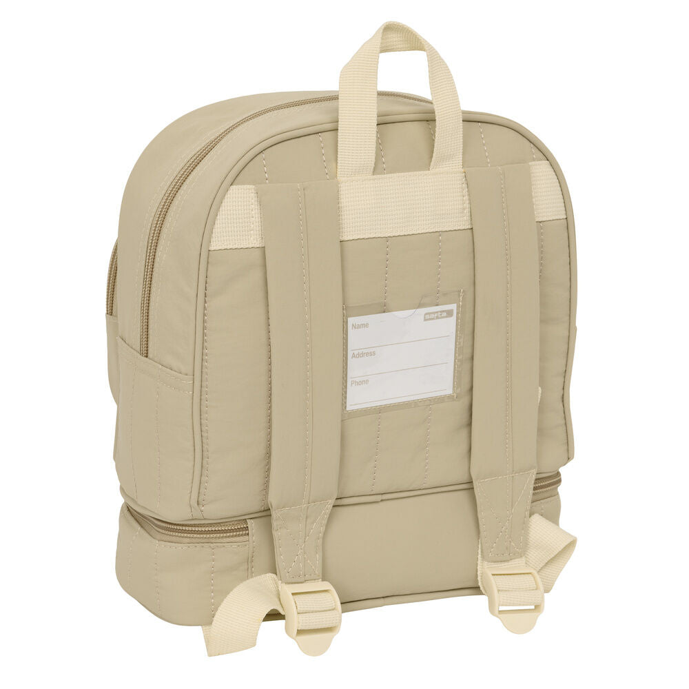 Mochila portameriendas beige SAFTA con motivo de león - 2