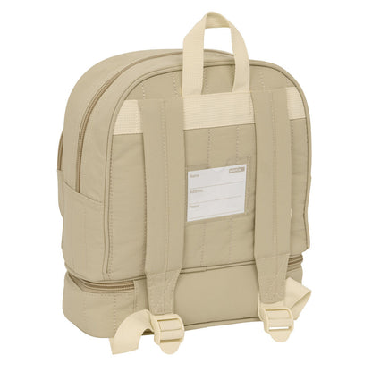 Mochila portameriendas beige SAFTA con motivo de león - 2