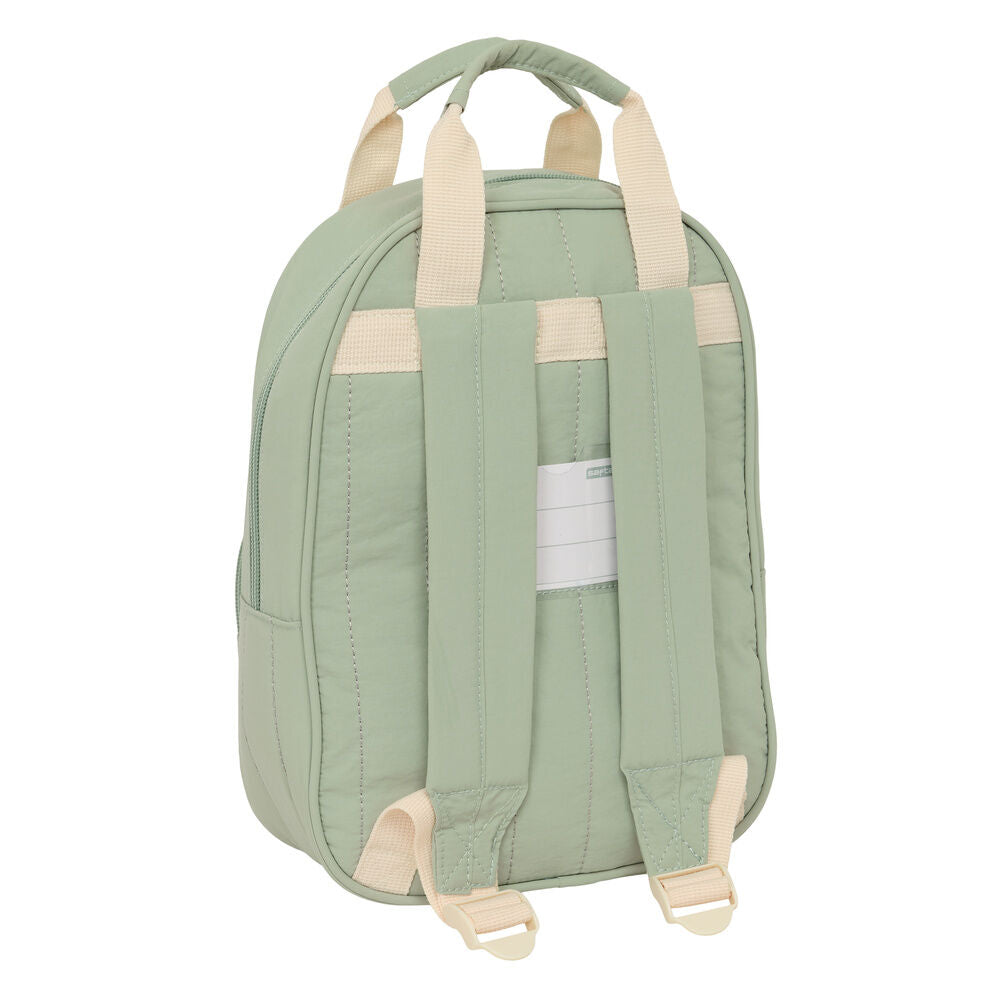 Mochila verde SAFTA Zorrito de 28 cm con bolsillo frontal - 2