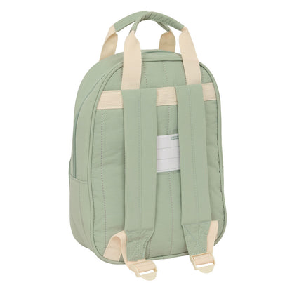 Mochila verde SAFTA Zorrito de 28 cm con bolsillo frontal - 2