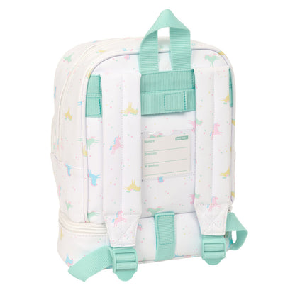 Mochila portameriendas SAFTA de unicornios en tonos pastel - 2