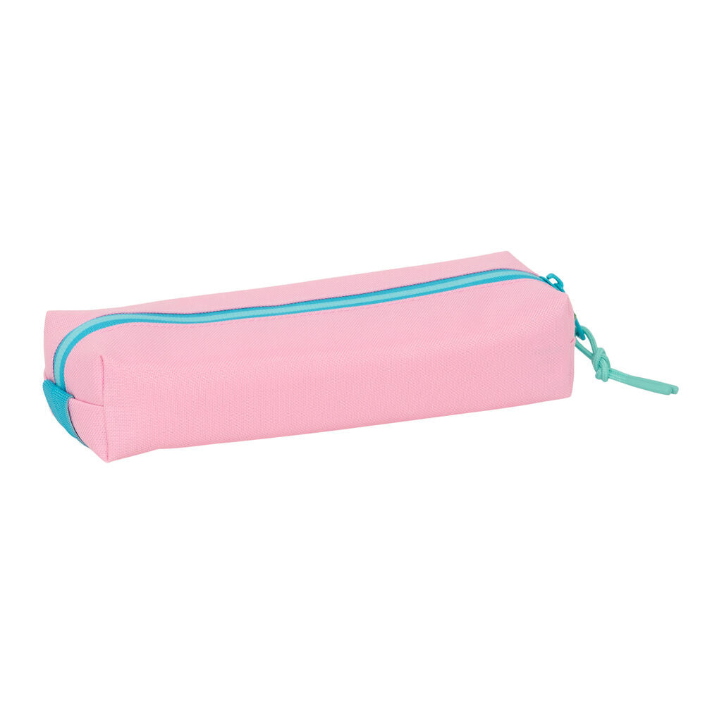 Portatodo Dolce Benetton rosa con cremallera turquesa - 2
