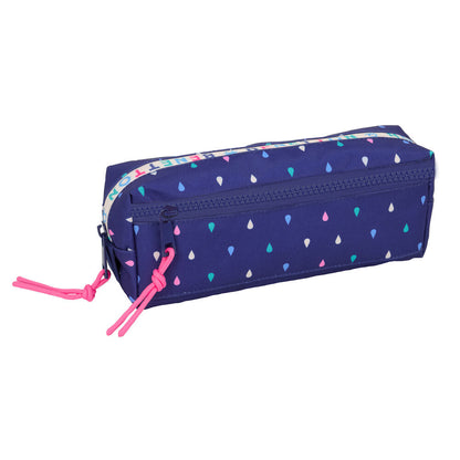 Portatodo triple Drop Benetton azul marino con gotas multicolor - 2