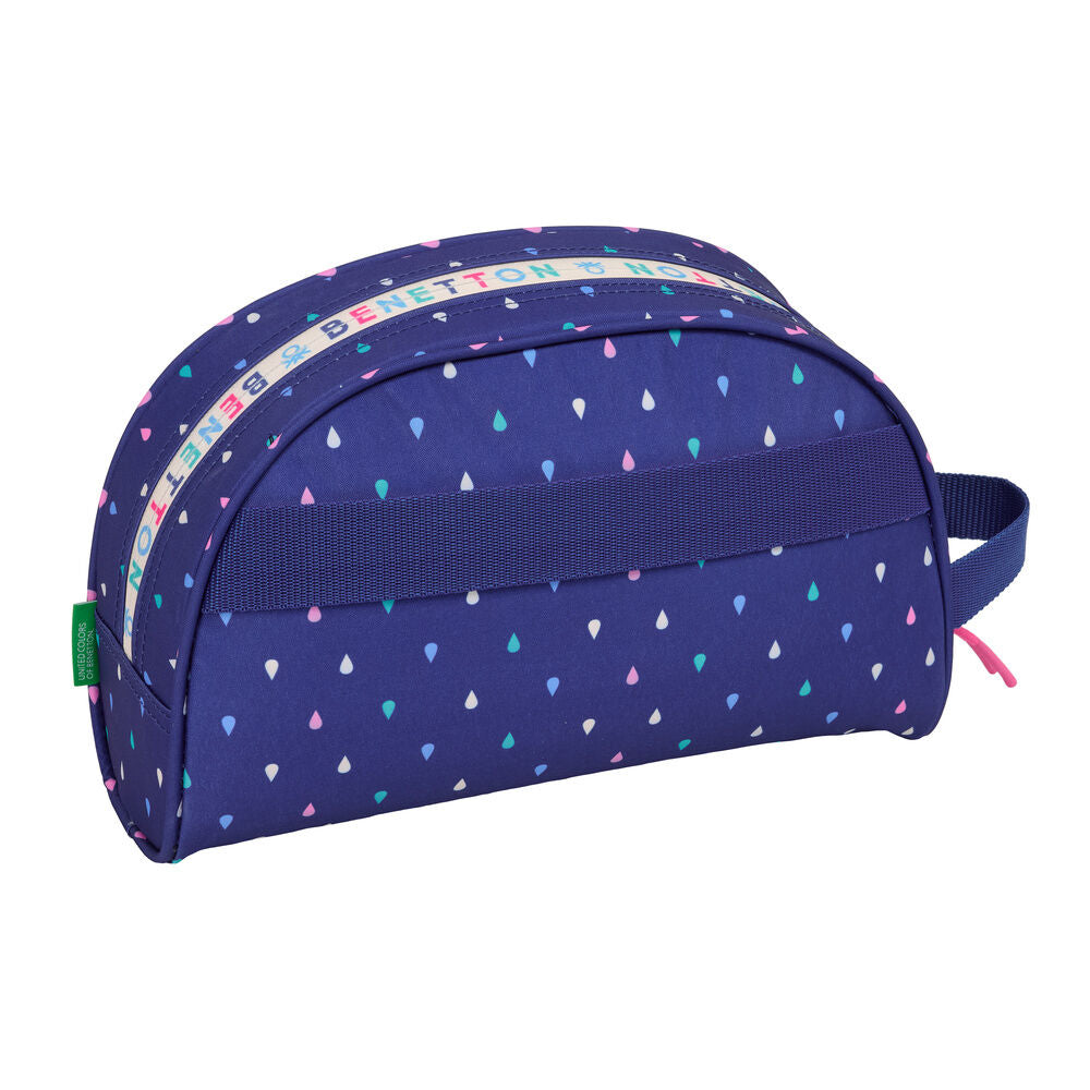 Neceser Drop Benetton azul marino con gotas multicolor - 2