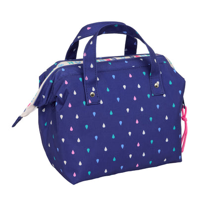 Neceser Drop Benetton azul marino con estampado multicolor - 2