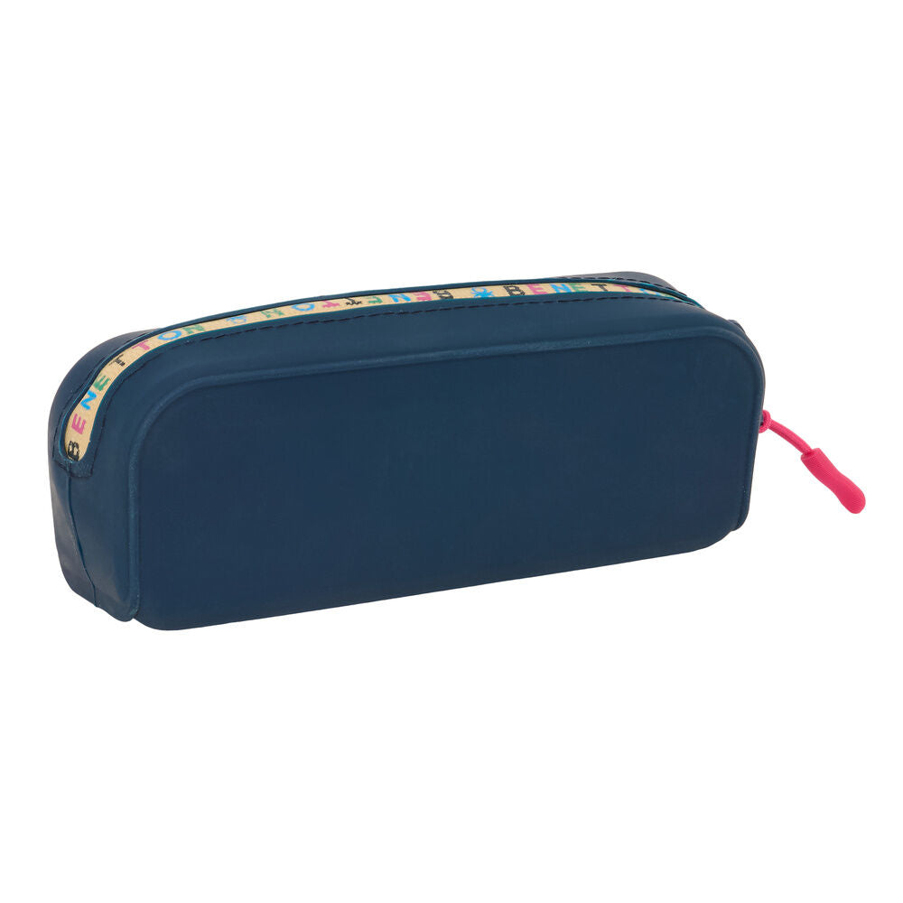 Portatodo Drop Benetton azul marino con logotipo multicolor - 2