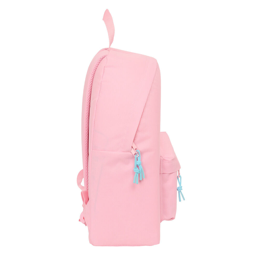 Mochila escolar Benetton rosa pastel de 42 cm - 3