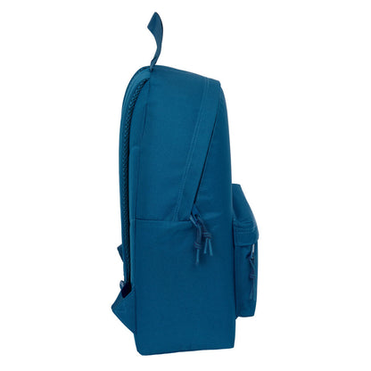 Mochila azul marino Benetton de 42 cm con bolsillo frontal - 3