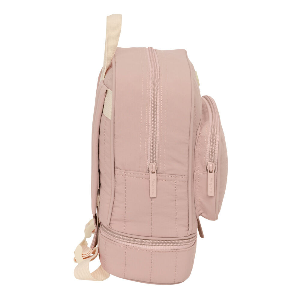 Mochila portameriendas rosa SAFTA con unicornio bordado - 3