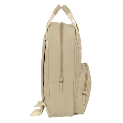 Mochila escolar SAFTA beige de 28 cm con motivo de león - 3