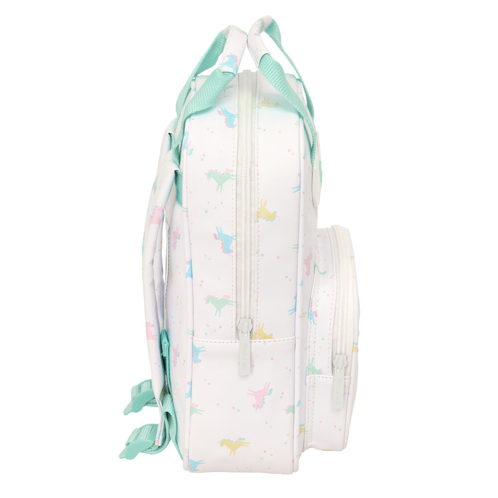 Mochila SAFTA de unicornio de 28 cm en tonos pastel - 3