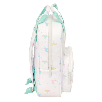 Mochila SAFTA de unicornio de 28 cm en tonos pastel - 3
