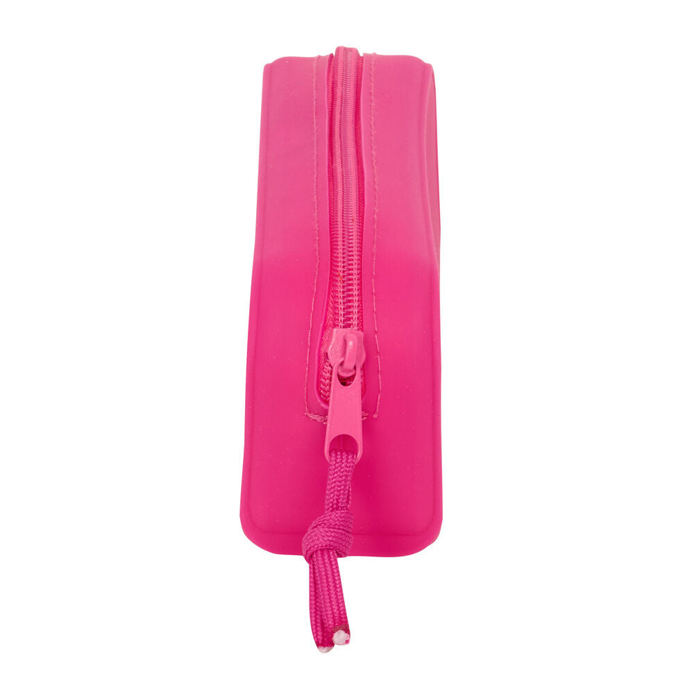 Portatodo rosa Heart Benetton de silicona con cremallera - 2