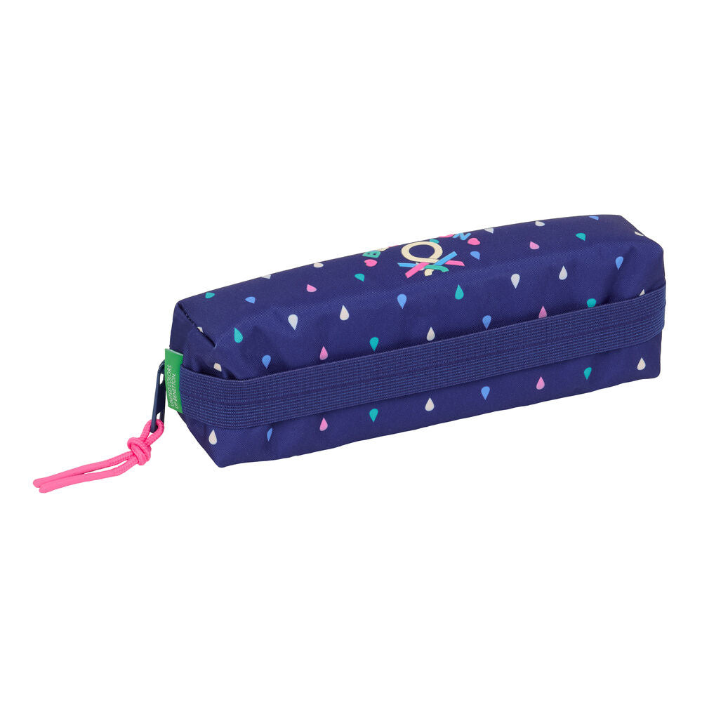 Portatodo Drop Benetton azul marino con gotas multicolores - 3