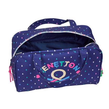 Neceser Drop Benetton azul marino con gotas multicolor - 4