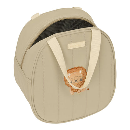 Neceser termo SAFTA beige con motivo de león - 4