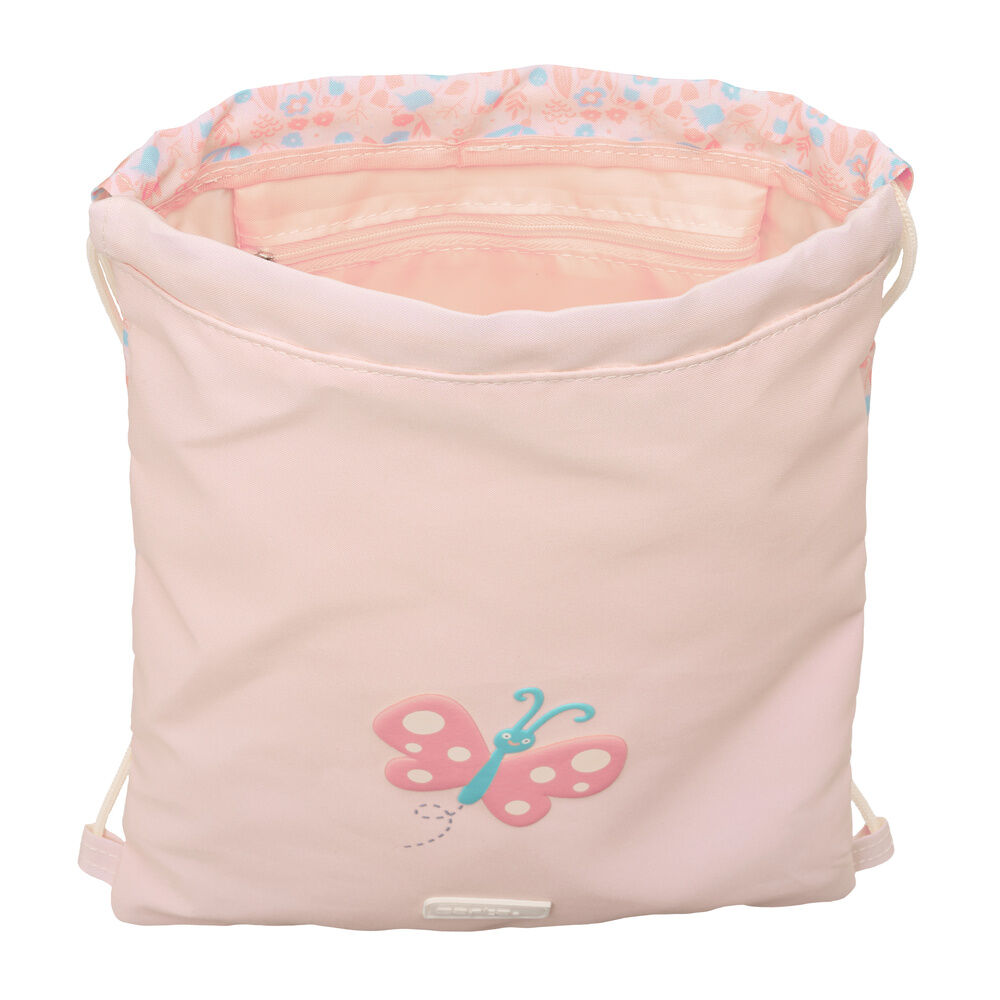 Saco SAFTA rosa claro con diseño de mariposa - 4