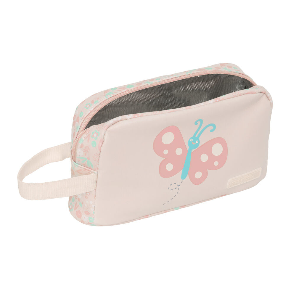 Portadesayunos térmico rosa SAFTA con diseño de mariposa - 4