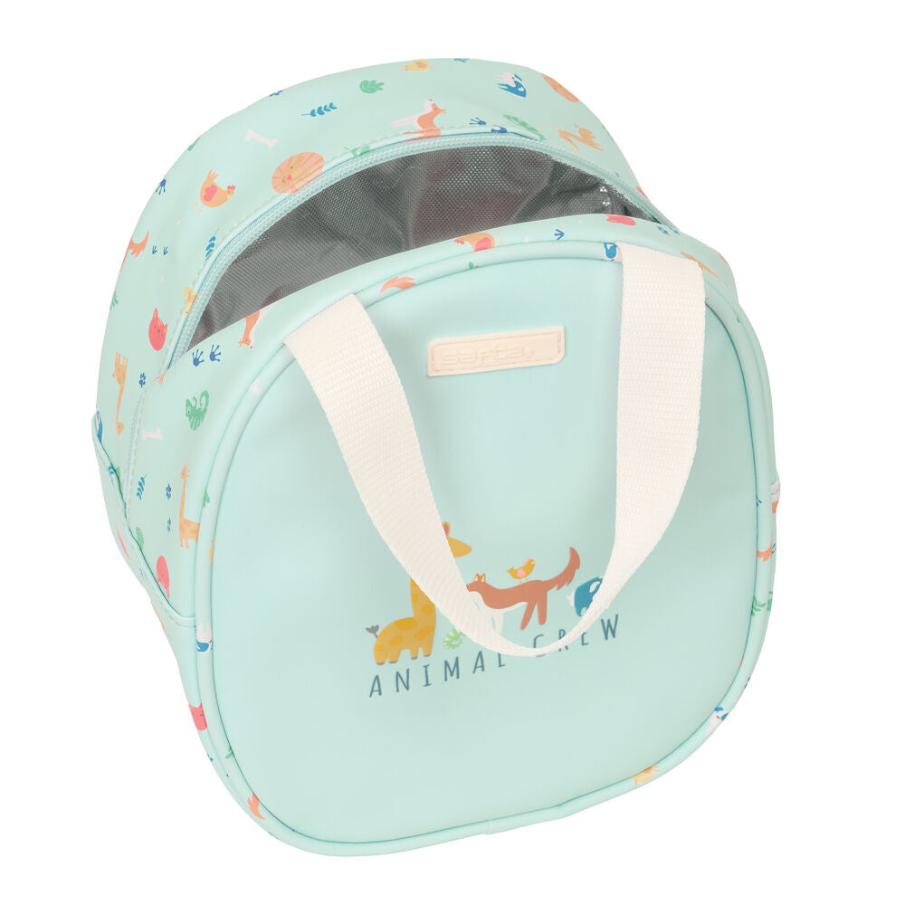 Neceser térmico Pandi SAFTA verde menta con estampado de animales - 4