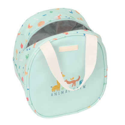 Neceser térmico Pandi SAFTA verde menta con estampado de animales - 4