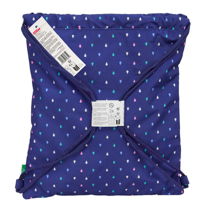 Saco Drop Benetton azul marino con estampado de gotas multicolores - 5