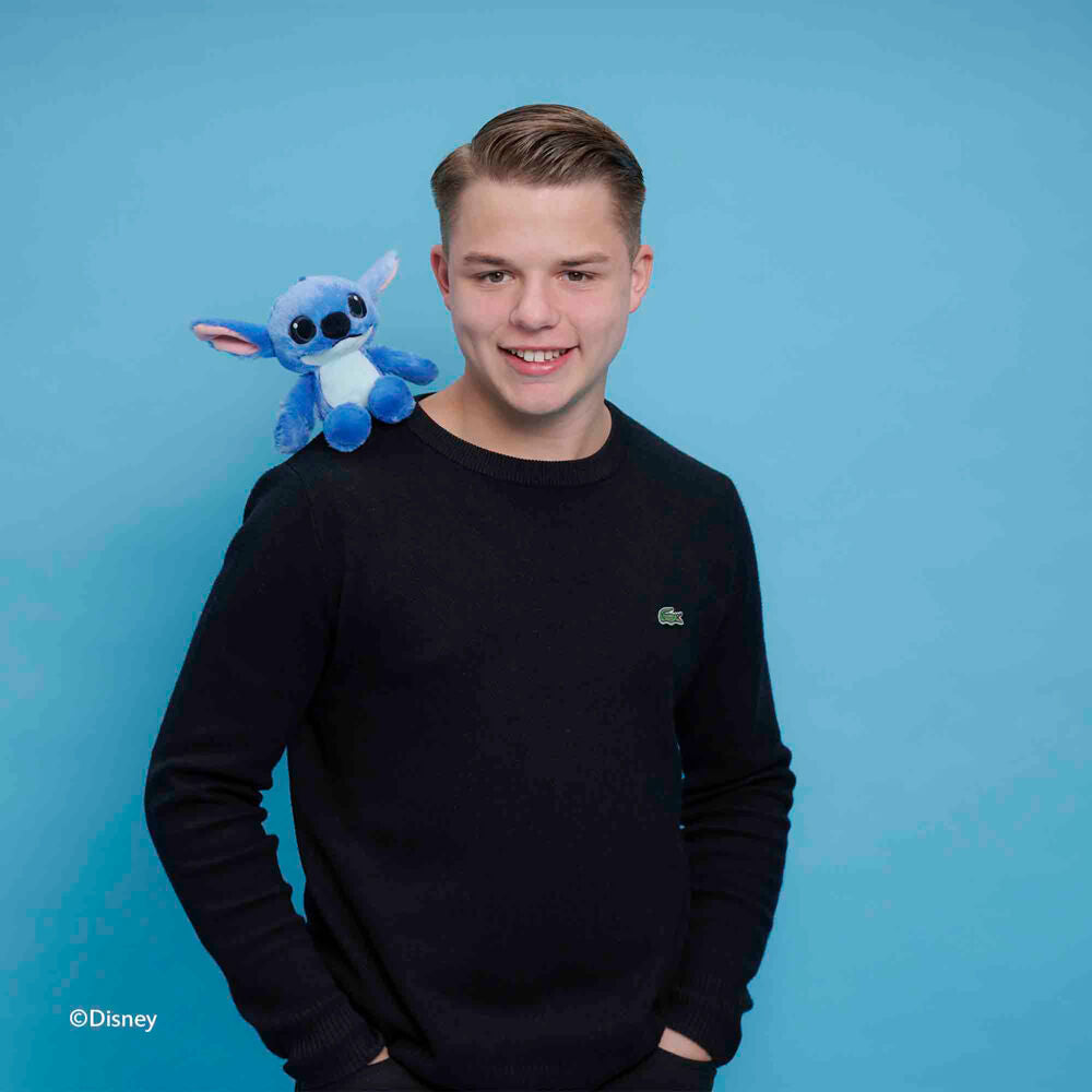 Peluche de hombro Stitch Disney azul de 12 cm - 3