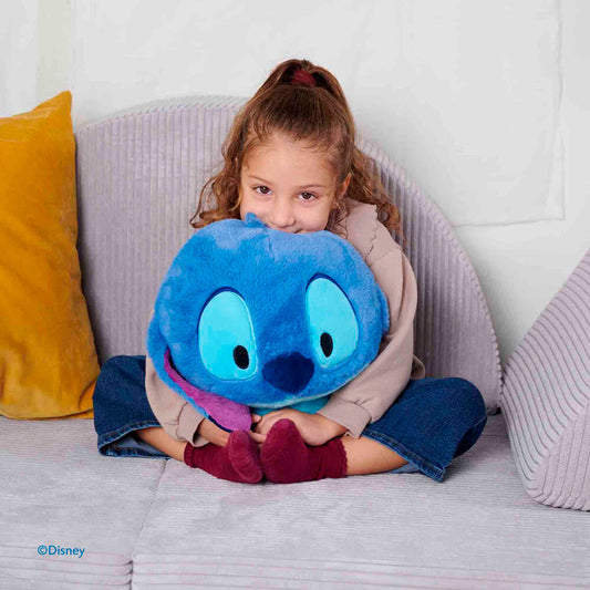 Peluche achuchable de Stitch Disney azul con orejas moradas - 4
