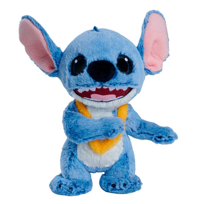 Peluche Stitch azul con lei amarillo de Disney