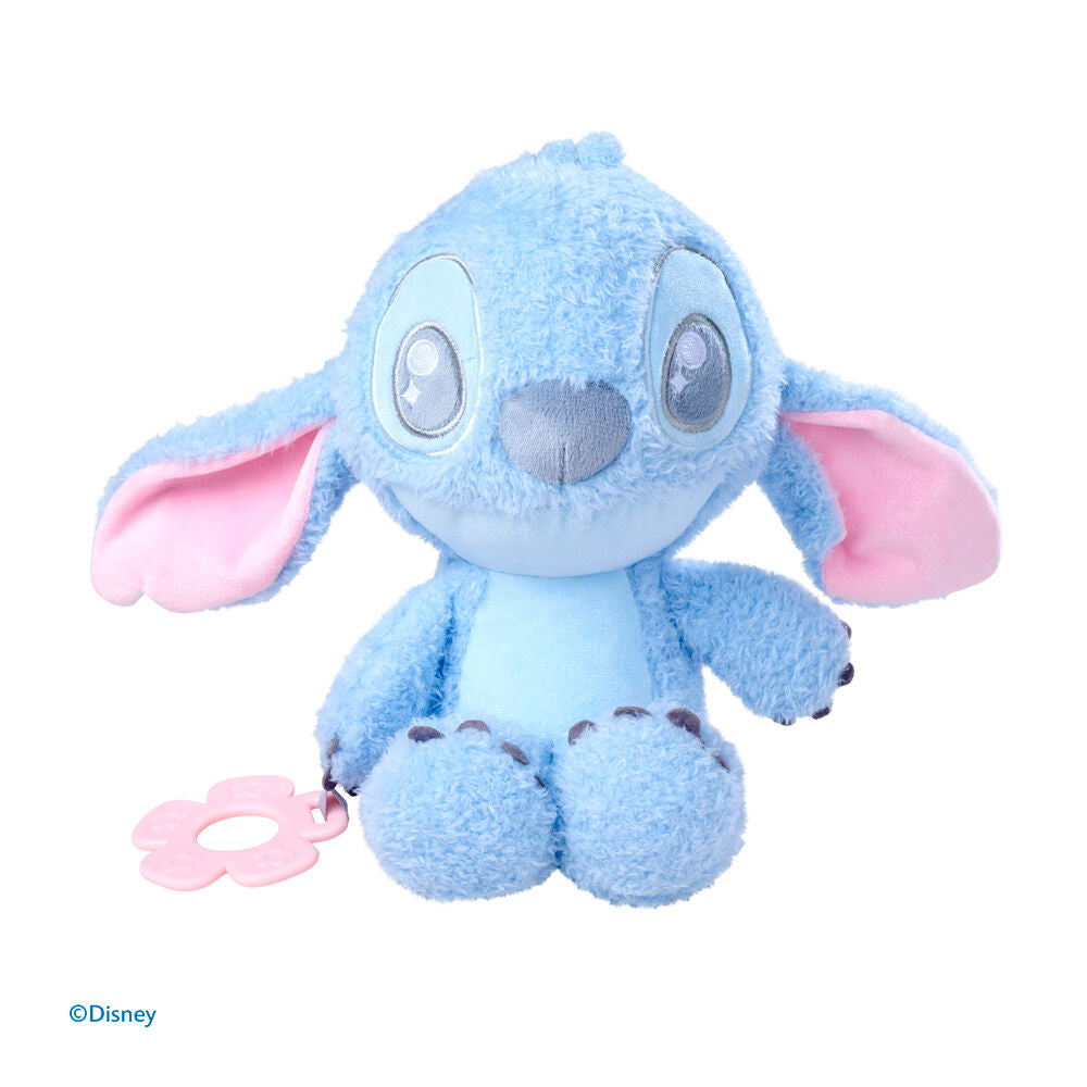 Peluche mordedor azul de Stitch Disney Baby con mordedor rosa - 2