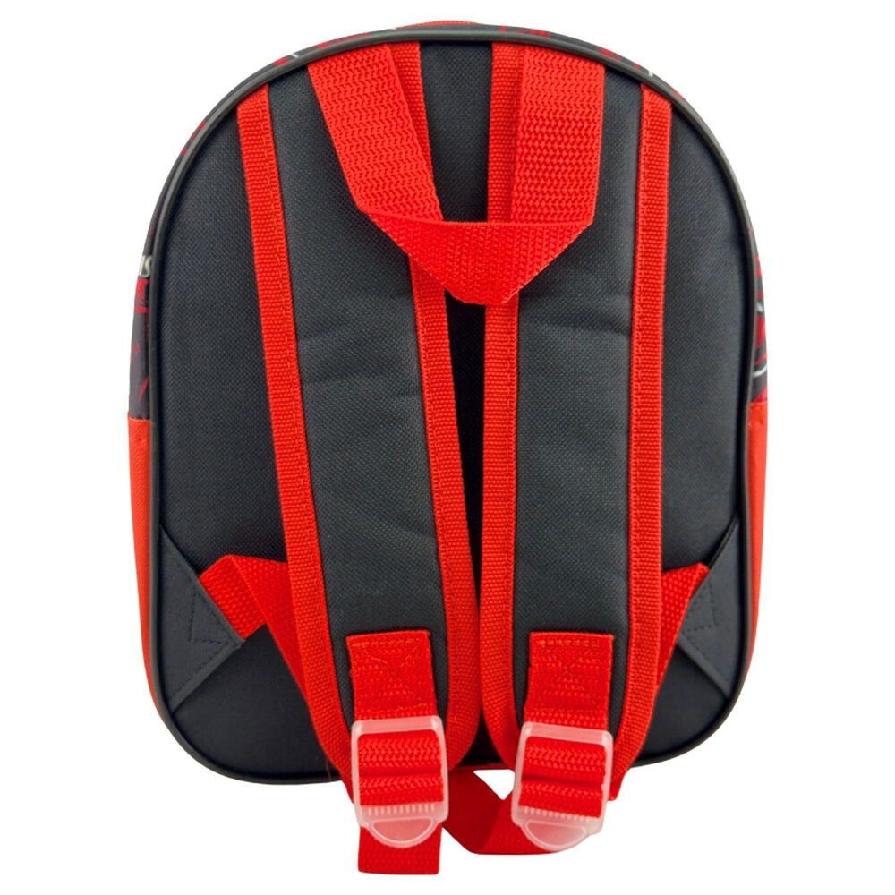 Mochila escolar Spider-Man Marvel en rojo, negro y azul - 4
