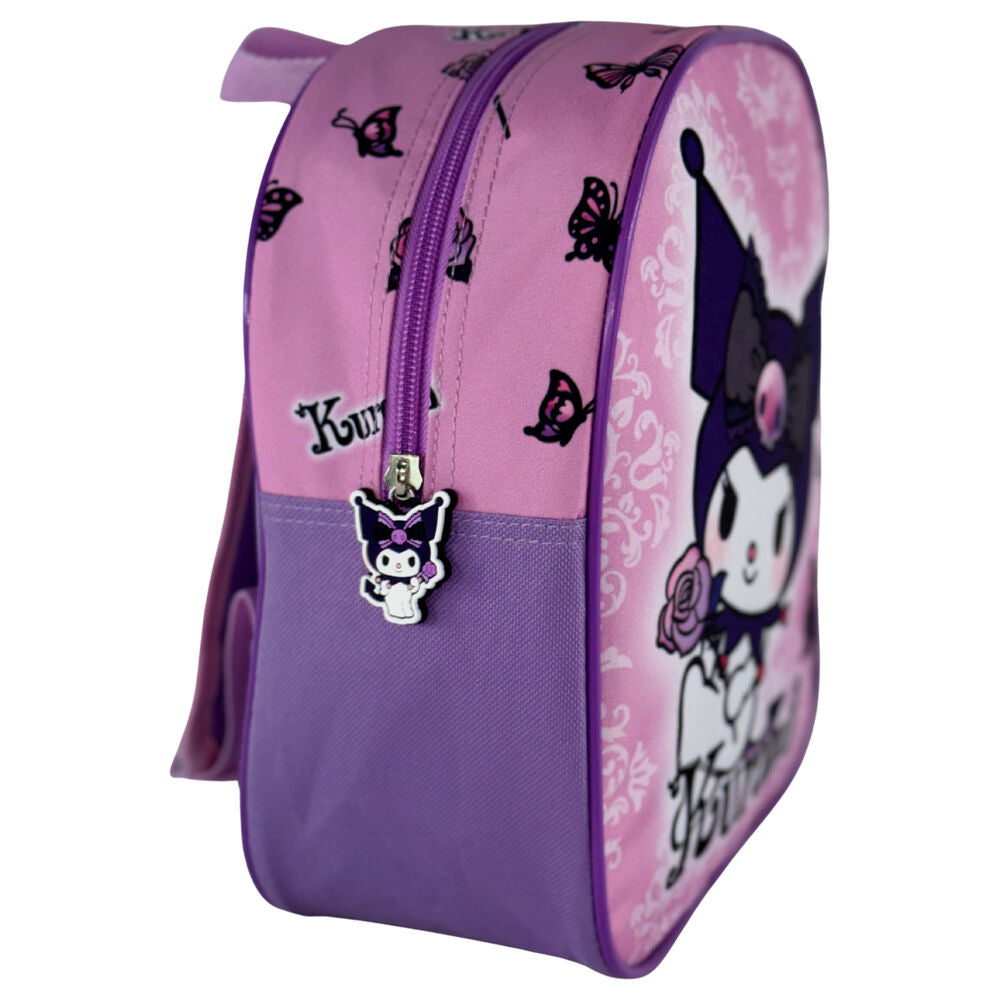 Mochila morada de Kuromi con mariposas y motivos ornamentales - 2