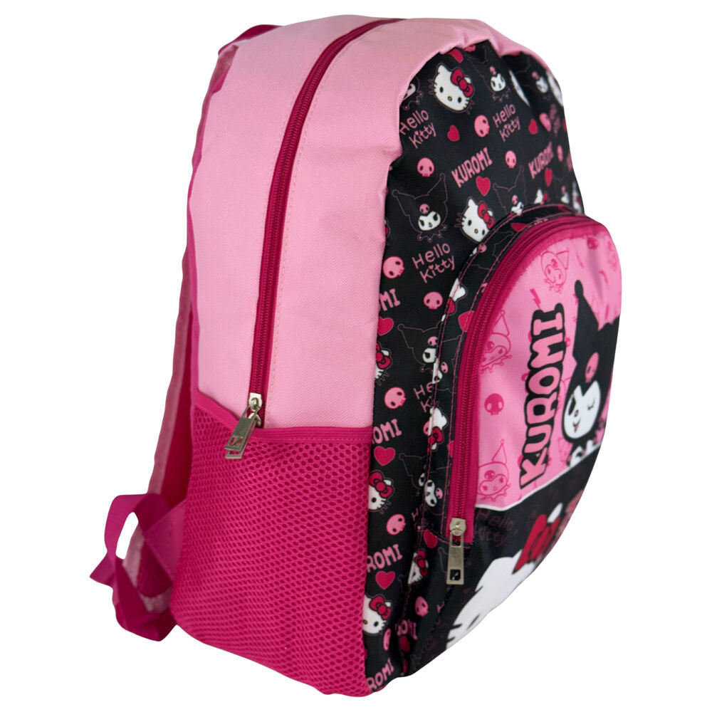 Mochila negra y rosa de Kuromi y Hello Kitty - 2