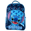 Mochila azul de Disney Stitch con bolsillo frontal