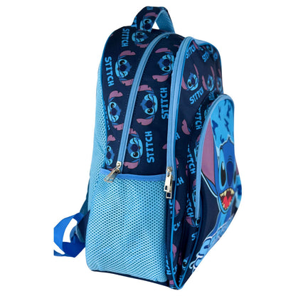 Mochila azul de Disney Stitch con bolsillo frontal - 3