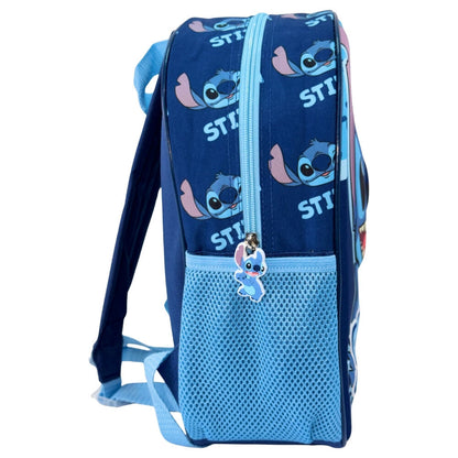 Mochila azul 3D de Stitch Disney con bolsillo lateral - 2