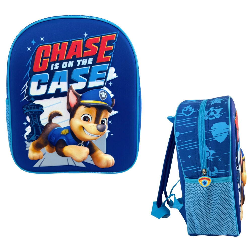 Mochila 3D azul de Paw Patrol con Chase en relieve