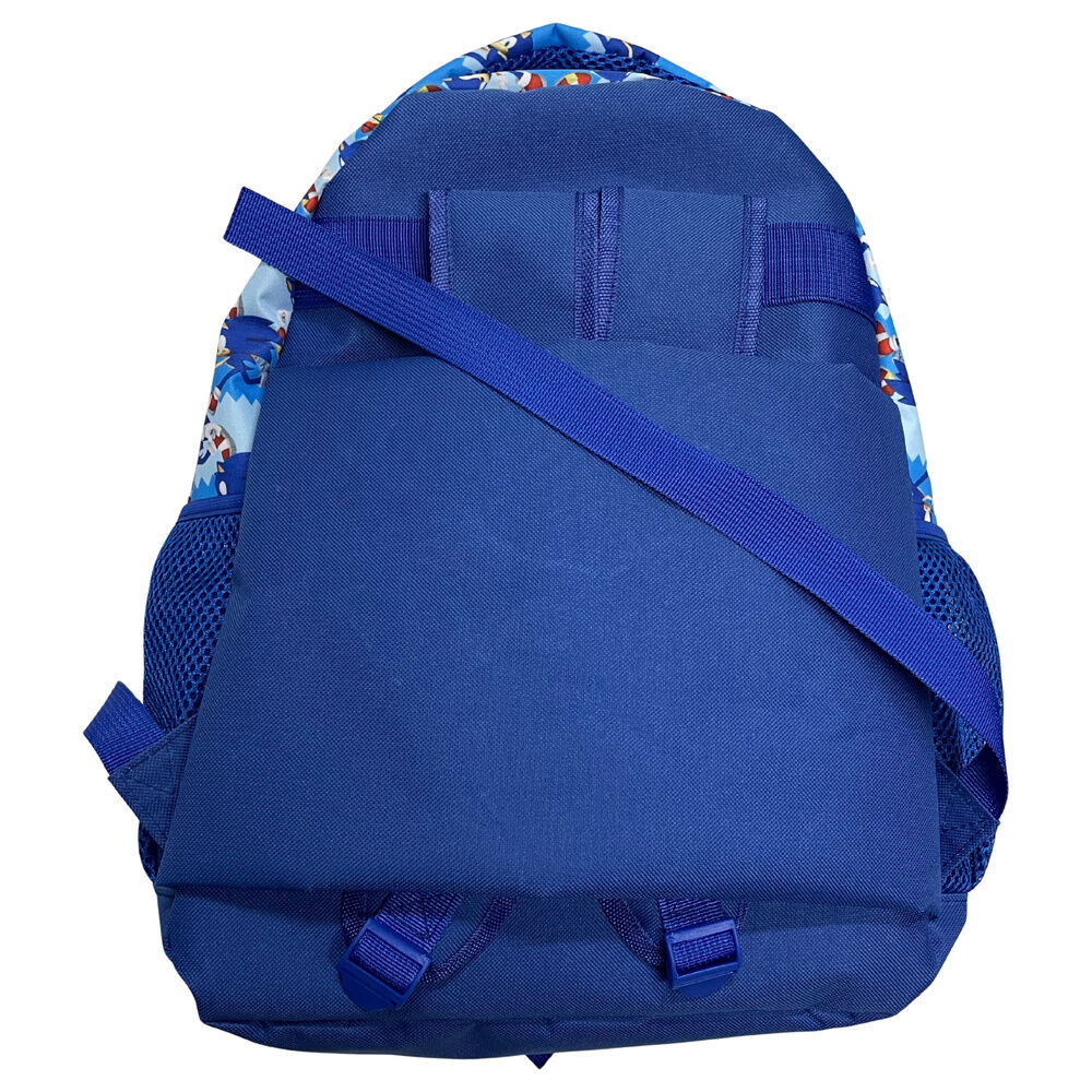 Mochila azul de Sonic the Hedgehog con bolsillos laterales de malla - 2