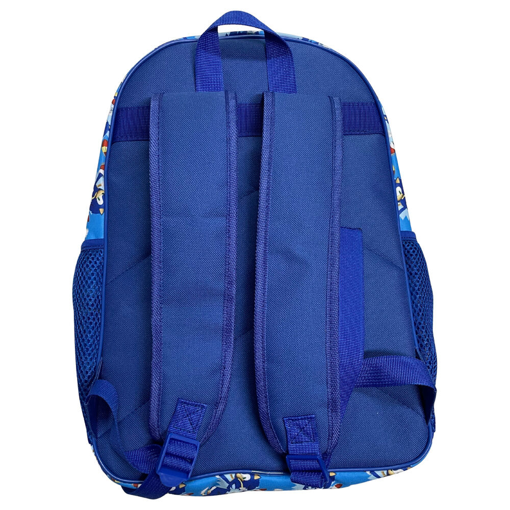 Mochila azul de Sonic the Hedgehog con estampado frontal - 2