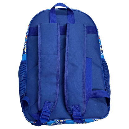 Mochila azul de Sonic the Hedgehog con estampado frontal - 2
