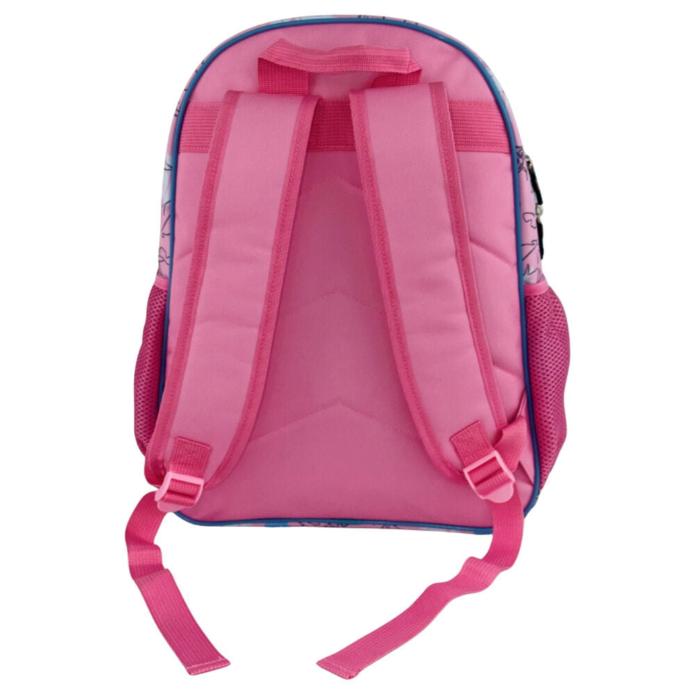 Mochila escolar rosa de Disney Stitch con bolsillos y tirantes regulables - 3