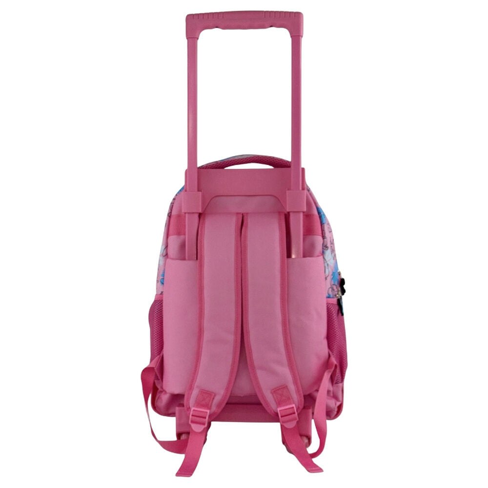 Mochila trolley rosa de Stitch Disney con ruedas y asa telescópica - 2