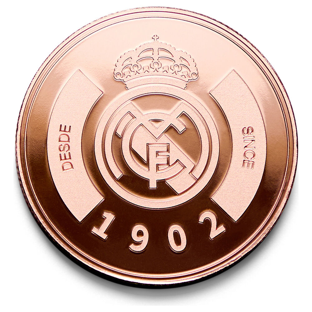 Moneda Real Madrid 1902 en acabado bronce con cápsula acrílica - 2