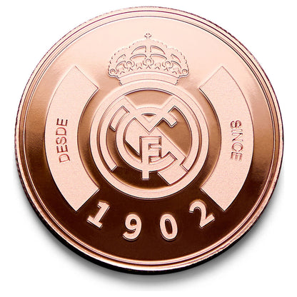 Moneda Real Madrid 1902 en acabado bronce con cápsula acrílica - 2