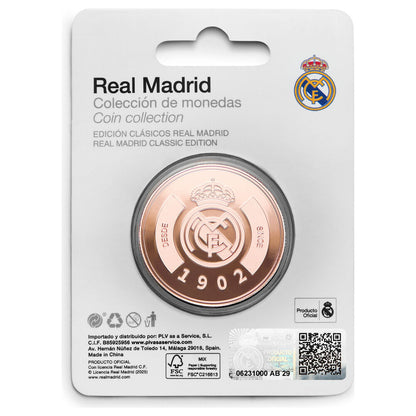 Moneda Real Madrid 1902 en acabado bronce con cápsula acrílica - 6