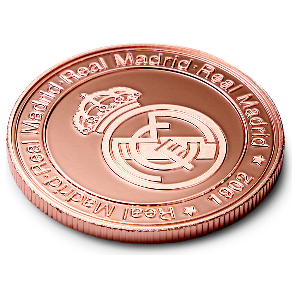 Moneda Real Madrid 1902 en acabado bronce con cápsula acrílica - 4