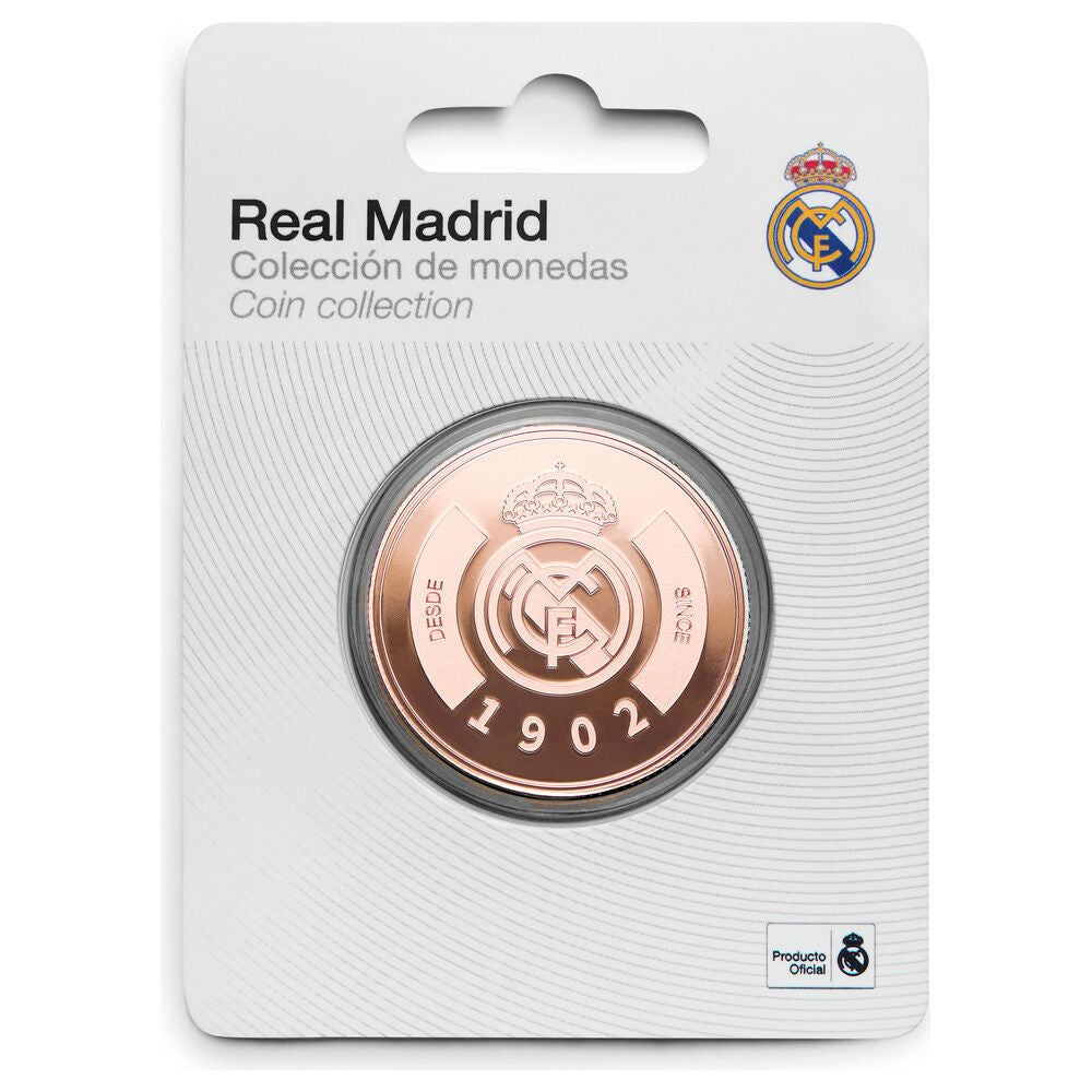 Moneda Real Madrid 1902 en acabado bronce con cápsula acrílica - 5